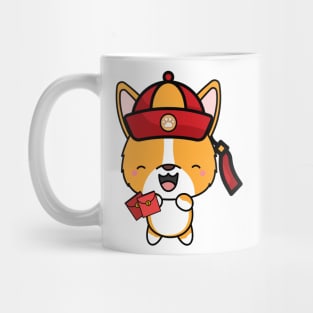 Cute corgi ready for lunar new year Mug